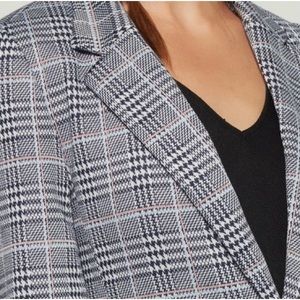 GAP Black and White Plaid Blazer
